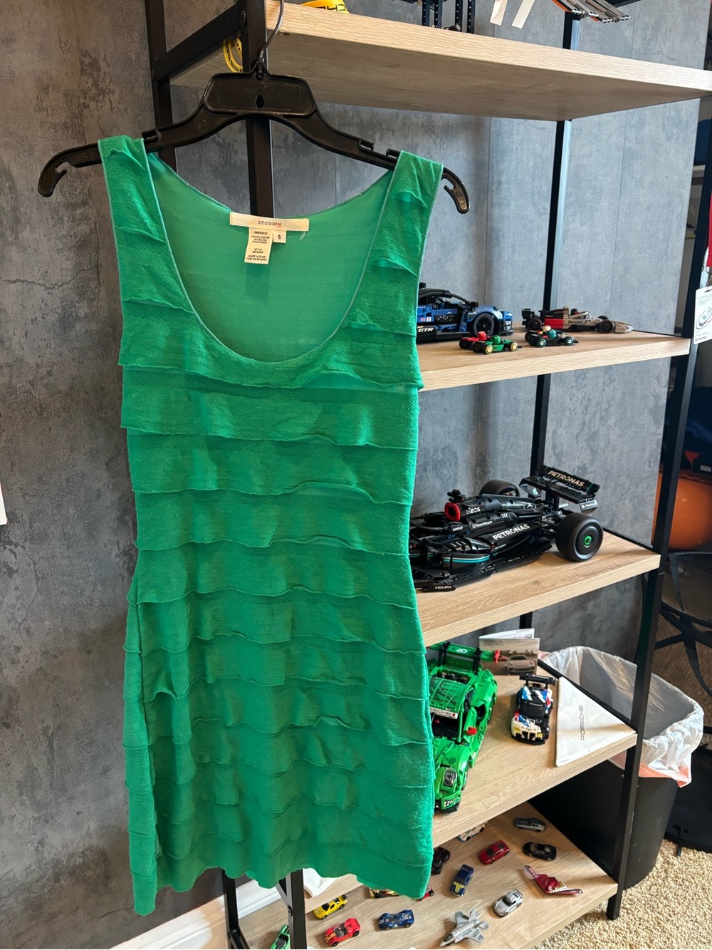 Max Studio Teal Scoop Neck Knit Tank
